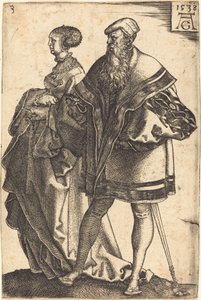 Store bryllupsdansere, 1538. af Heinrich Aldegrever