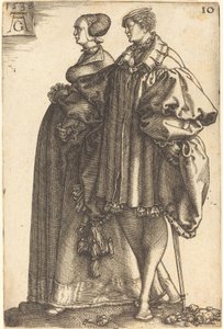 Store bryllupsdansere, 1538. af Heinrich Aldegrever