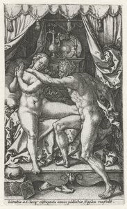 Lucretia og Sextus Tarquinius af Heinrich Aldegrever