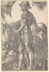 Mars, fra De syv planeter, 1533. af Heinrich Aldegrever