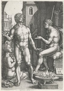 Mucius Scaevola af Heinrich Aldegrever
