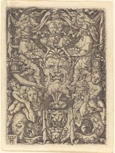 Ornament med maske af Heinrich Aldegrever