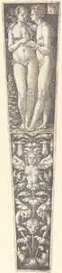 Ornament med nøgne par af Heinrich Aldegrever