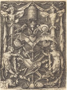 Ornament med Trophy of Arms af Heinrich Aldegrever