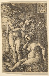Orfeus og Eurydike, 1528. af Heinrich Aldegrever