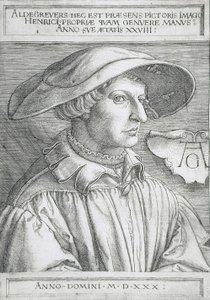 Selvportræt af Heinrich Aldegrever