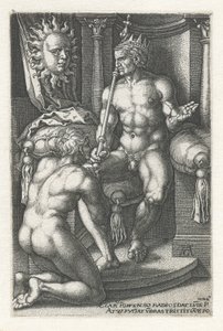 Sol Apollo De syv planeter (serietitel) af Heinrich Aldegrever