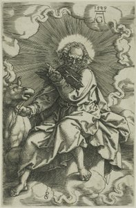 St. Luke, fra De fire evangelister af Heinrich Aldegrever