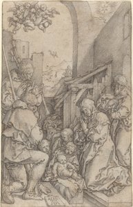 Fødselen, 1552. af Heinrich Aldegrever