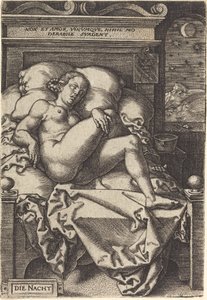 Natten, 1553. af Heinrich Aldegrever