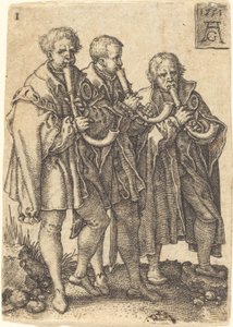 Tre musikere af Heinrich Aldegrever