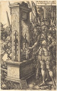 Titus Manlius halshugger sin søn af Heinrich Aldegrever
