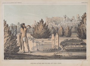 Indisk alter og ruiner af gamle Zuni af Heinrich Baldwin Mollhausen
