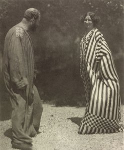 Gustav Klimt og Emilie Flöge, ca. 1909. af Heinrich Böhler