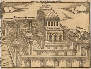 Heinrich Büntings billede af Salomons tempel