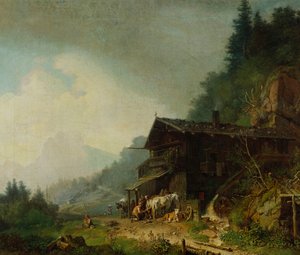 En smedje i de bayerske alper