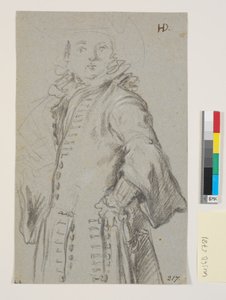 Studie til et mandsportræt, 3/4 figur