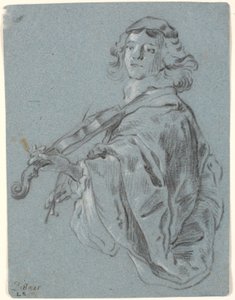 Ung violinspiller af Heinrich Dittmers