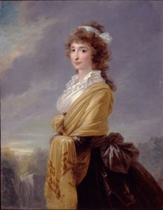 Portræt af grevinde Elisabeth von Thun-Hohenstein 1764-1806, 1787