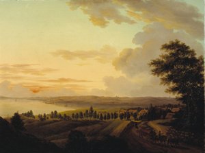 Sjællandsk landskab, aften