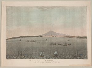 Staden og Fæstningen Batavia paa Øen Java under den Engelske Blokade i Aaret 1800