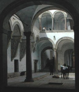 Gården til Palazzo Fava, Bologna