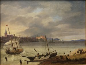 Kiel og Kielerfjorden af Heinrich Hintze