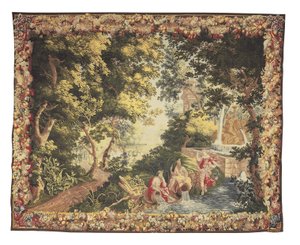 Et Bruxelles mytologisk gobelin fra serien af Diana & Callisto, ca. 1680-1710 af Heinrich II Reydams