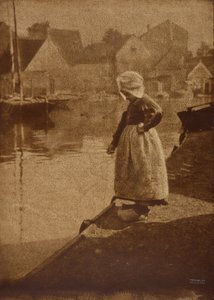 Hollandsk pige i landskab