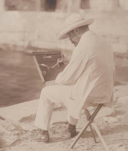Strandmaler (formentlig Hugo Henneberg). 1906