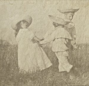Walther, Edeltrude og Hans Kühn, ca. 1905 (platin palladiumtryk)