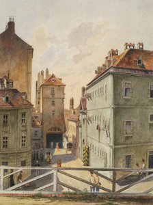 Neutor med Stockhaus i Wien af Heinrich Lang