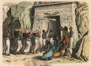 Det gamle Egypten: Det gamle Egypten: rituel begravelsesceremoni af Heinrich Leutemann