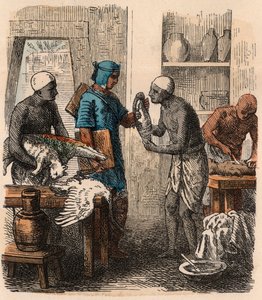 Det gamle Egypten: Balsamering af dyr, 1866 af Heinrich Leutemann