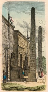 Det gamle Egypten: Indgang til et paladsetempel af Heinrich Leutemann
