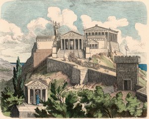 Antikkens Grækenland: Athen, Akropolis - Parthenon af Heinrich Leutemann