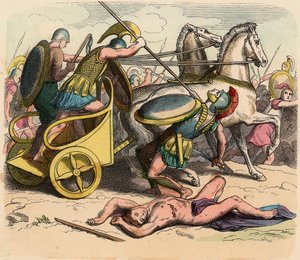 Oldtidens Grækenland: Græsk militær, Grækenland på kongernes tid, krigsvogn af Heinrich Leutemann
