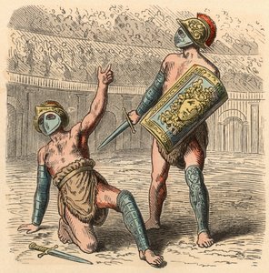 Det antikke Rom: Gladiatorkampe i amfiteater
