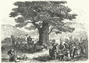 Fest i det gamle Tyskland (gravering) af Heinrich Leutemann