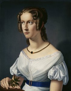 portræt af en pige af Heinrich Maria von Hess