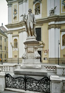 Monument til hyldest til den østrigske komponist Franz Joseph Haydn (1732-1809) udført af Heinrich Nitter (1844-1892) 1887 Wien, Østrig af Heinrich Natter