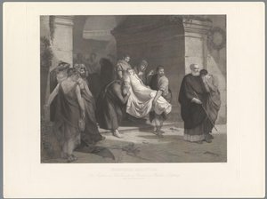 Kristne martyrer bliver båret bort Christliche Maertyrer af Heinrich Nuesser
