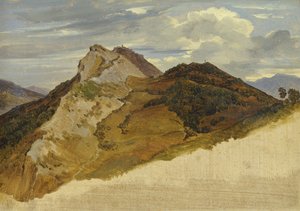 At Civitella, 1822 (olie på papir på lærred)