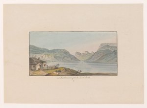 Se på Les Charbonnières ved Lac de Joux i Charbonieres, nær Lac de Joux (titel på objektet) Gezichten op Zwitserland (serietitel) Samling af nogle synspunkter tegnet i Schweiz fra naturen (serietitel)
