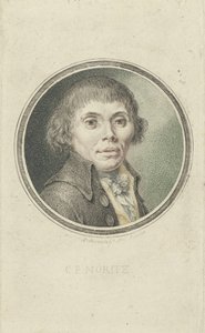 Portræt af Karl Philipp Moritz 1756-1793, 1795. af Heinrich Sintzenich