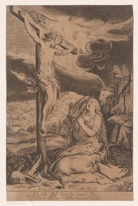 Kristus på korset med Maria Magdalene