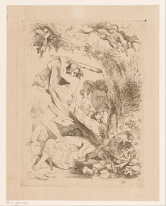 Samson besejrer filistrene vrede (Ira) Deadly Sins and the Fall (serietitel) af Heinrich Vianden