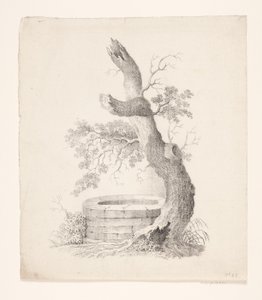 Et gammelt træ ved en brønd af Heinrich Wenzler