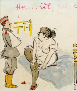 Såret soldat og luder af Heinrich Zille
