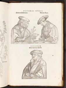 BT3.267.5 opp p896 Kunstnere og gravør, illustration fra De historia stirpium commentarii insignes af Leonhart Fuchs, 1542